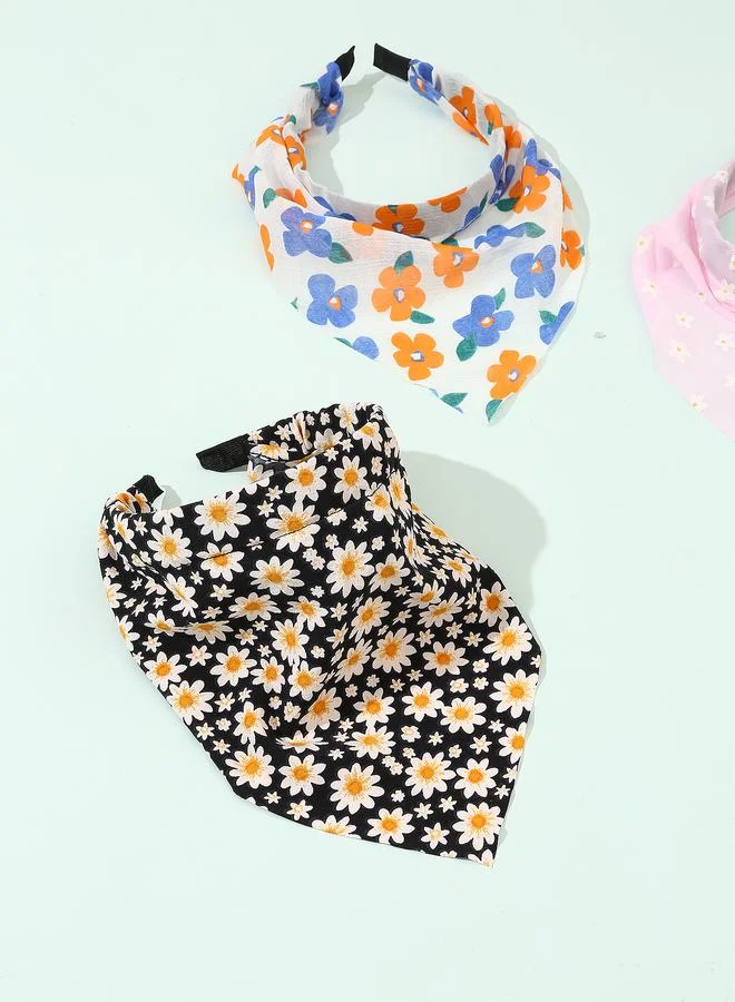 Take Two Set of 3 - Floral Print Headband