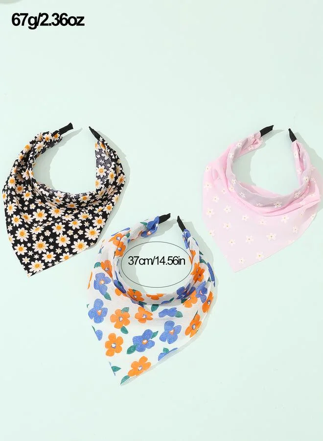 Take Two  Set of 3 - Floral Print Headband for Women | Best Price UAE