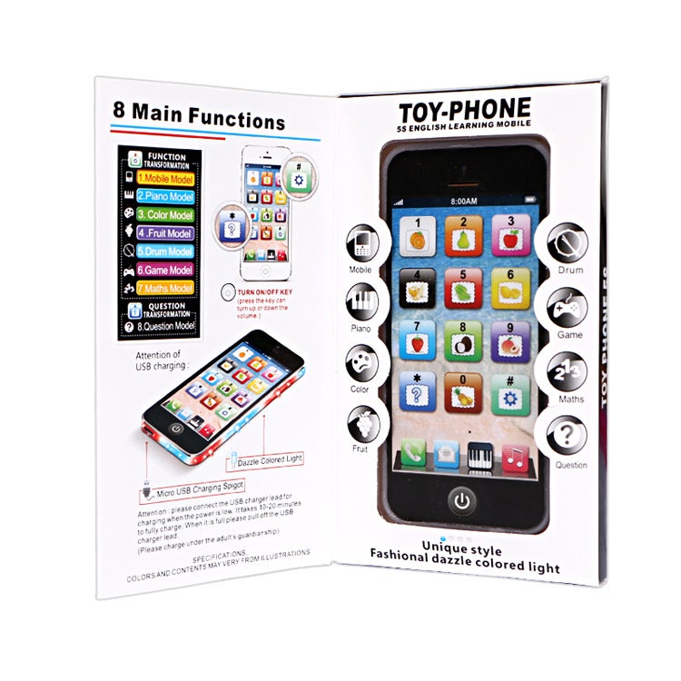 Yphone Kids Learning Toy with Music and Lights Black Belt Line 