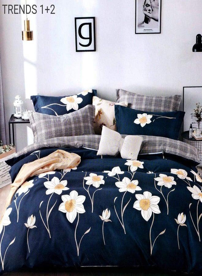 THH™ Glace Cotton Duvet/Quilt/Rajai/Dohar/Comforter Cover (90 * 100) inches (S-6)