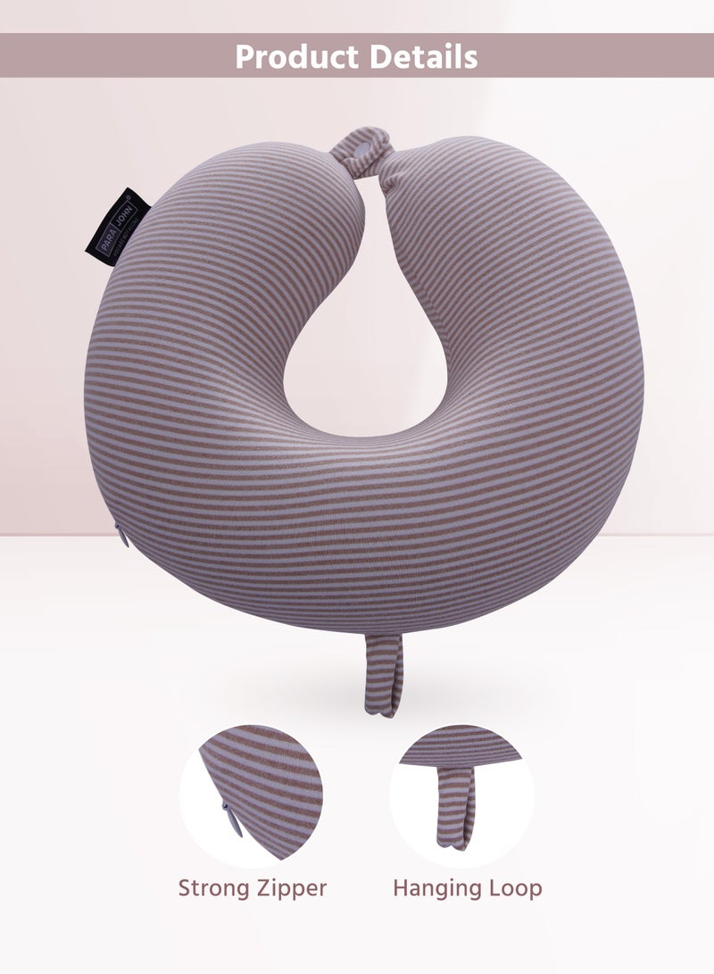 PARAJOHN ParaJohn Deluxe Memory Foam Neck Pillow - Ultimate Comfort and Support for Travel, Restful Sleep, and Neck Pain Relief  - Image 4