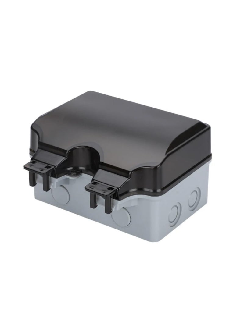 STORE77 STORE77 Empty Outdoor Waterproof Double Plug Socket Box Weatherproof Wall Electrical Power Outlet IP66 Waterproof Outdoor Wall Socket Switch Box Socket Shell Display  - Image 2