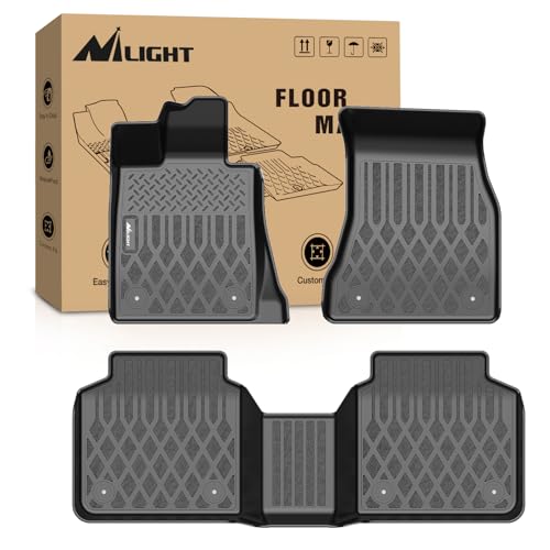 Nilight TPE Floor Mats for BMW 740i 750i M 760i xDrive (G12) 2016 2017 2018 2019 2020 2021 2022 2023 All Weather Custom Fit Heavy Duty Floor Liners - Image 1