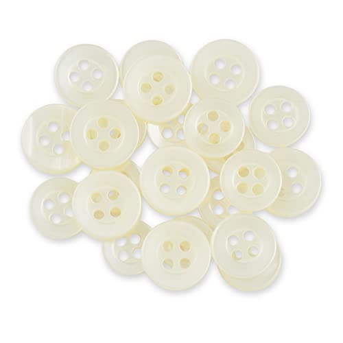 ButtonMode Shirt Buttons Set  22pc Off White Cream Includes Front Sleeve  Collar Buttons 11mm 10mm 9mm