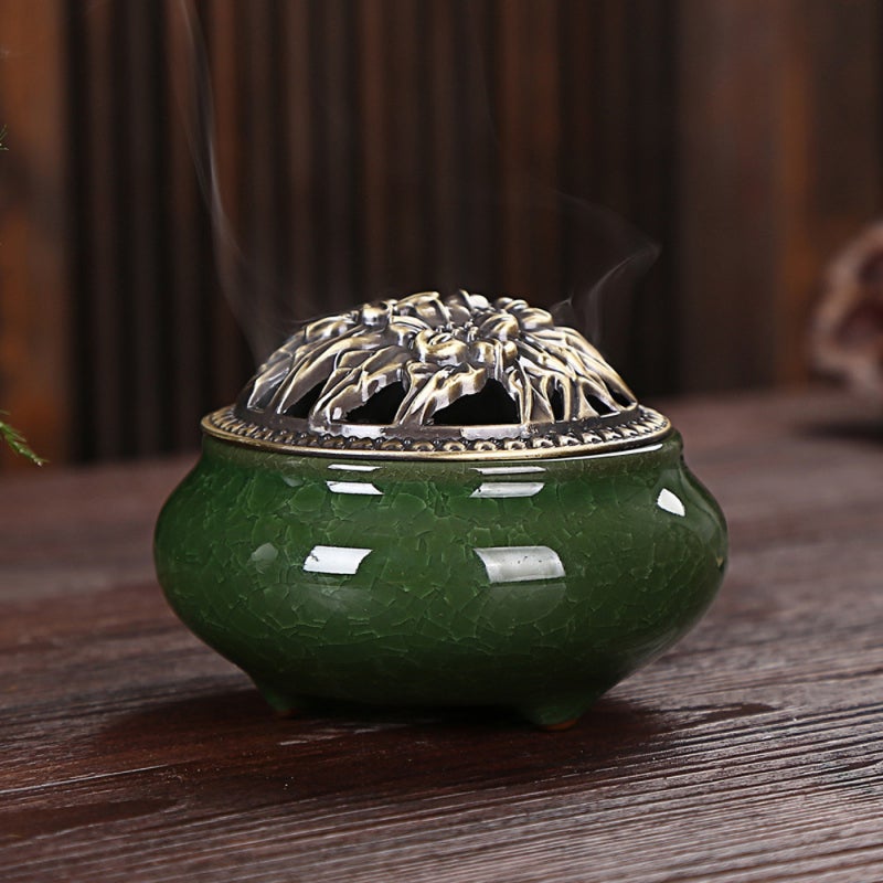 Incense Burner: 2 Inch Small Size, Easily To Clean, Elegant Design - Exquisite Workmanship, Classical Furnishings, For Home Decor, Calm Mood Alleviation - Image 1