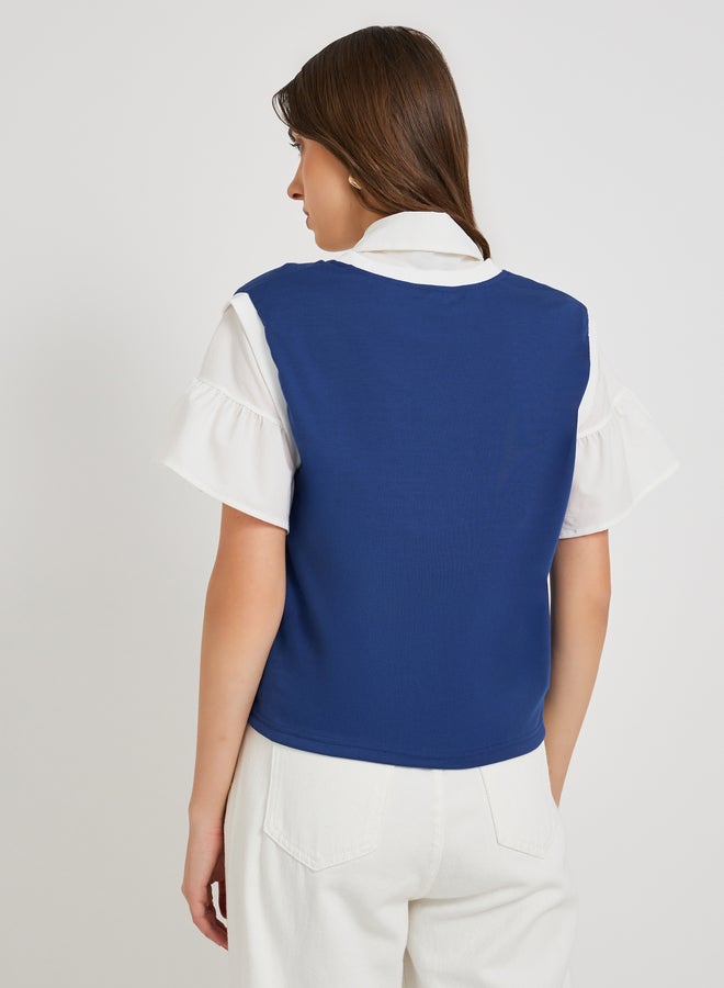 Take Two Solid Sleeveless Round Neck T-Shirt - Image 4