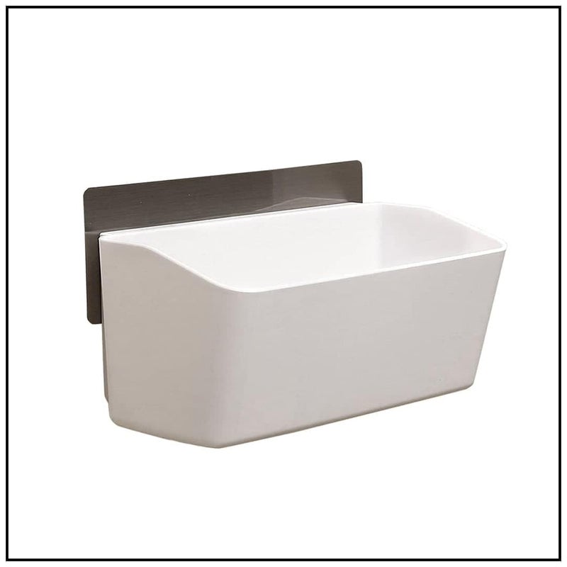 رف الحمام البلاستيكي ذاتي اللصق من جودفلاي، حاملة دش، منظم مثبت على الحائط، تخزين مستحضرات التجميل، حامل متعدد الاستخدامات، رف الحمام (1 قطعة)