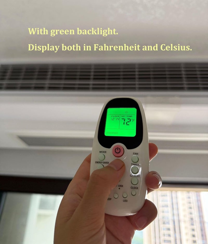 LOMCA Replacement Remote Control for Arctic King Midea Comfort-aire Window Air Conditioner R09B/BGE R09B/BGCE R09C/BGCE R06/BGE KSTAT12-1A MWJ5-08ERN1-BI8 WTW-12ER5A KSTAT12-2A - Image 3