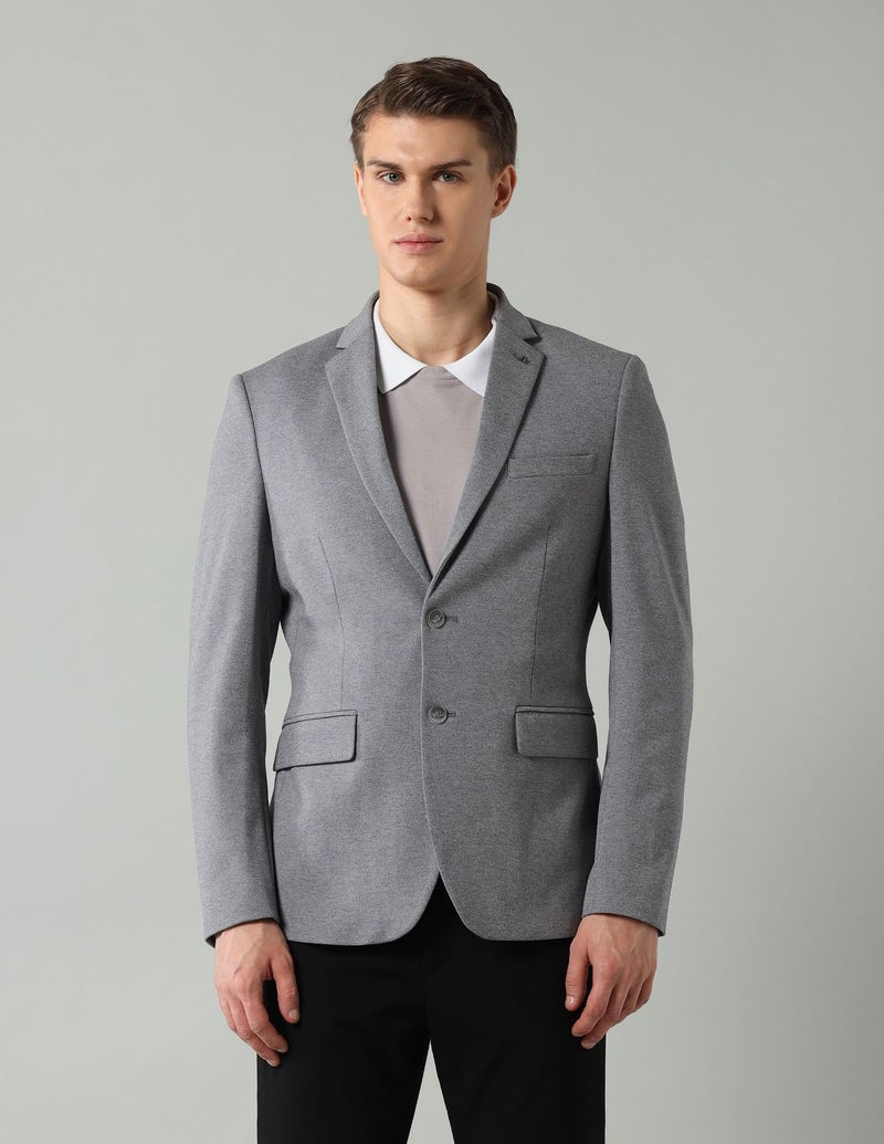 Arrow Classic Regular Fit Blazer for Men - Notch Lapel Collar, Button Closure Single Breasted Blazers - 38, Light Grey - Image 3