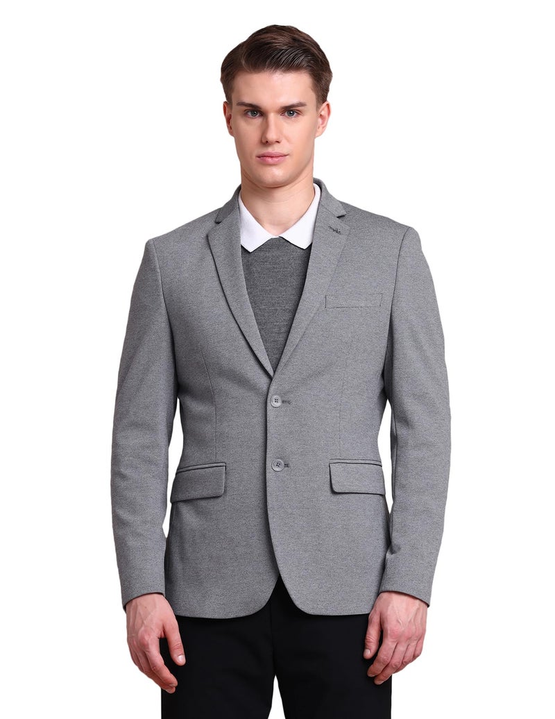 Arrow Classic Regular Fit Blazer for Men - Notch Lapel Collar, Button Closure Single Breasted Blazers - 38, Light Grey - Image 1