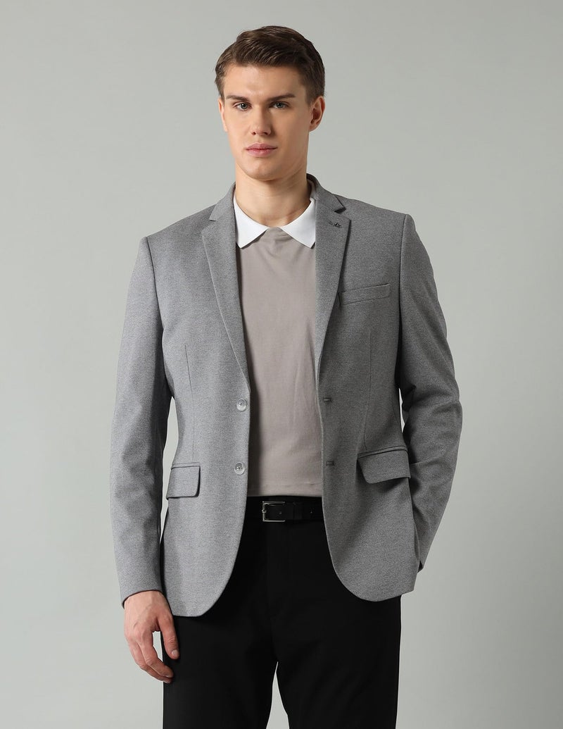 Arrow Classic Regular Fit Blazer for Men - Notch Lapel Collar, Button Closure Single Breasted Blazers - 38, Light Grey - Image 4