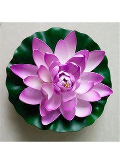 BLUE CORAL LED Floating Lotus Flower Solar Power LED Lotus Light RGB Color Change Lamp Outdoor Garden Yard Waterproof Pond Pool Decor Night Light Wedding Decor Purple  - Image 2