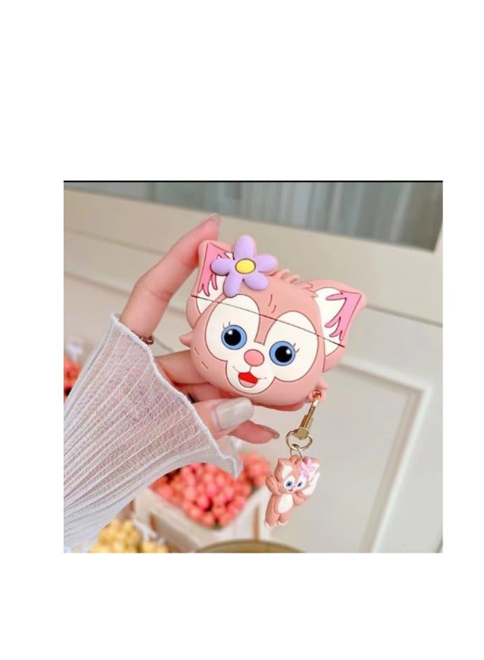 Upgrade Cover for Airpods Pro2/ 2022 Launch Case, Triple Layer Protective Liquid Silicone Case for AirPods Pro2/ 2nd Gen (Cute Fox) - Image 1