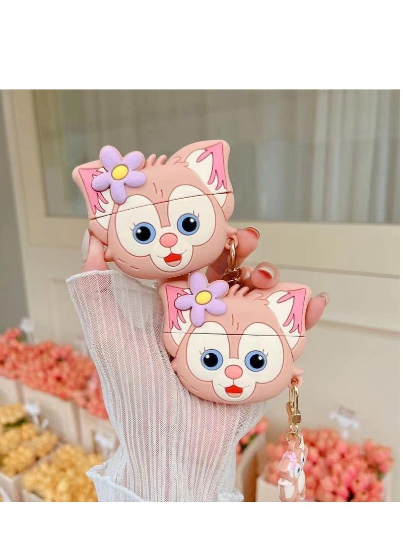 Upgrade Cover for Airpods Pro2/ 2022 Launch Case, Triple Layer Protective Liquid Silicone Case for AirPods Pro2/ 2nd Gen (Cute Fox) - Image 2