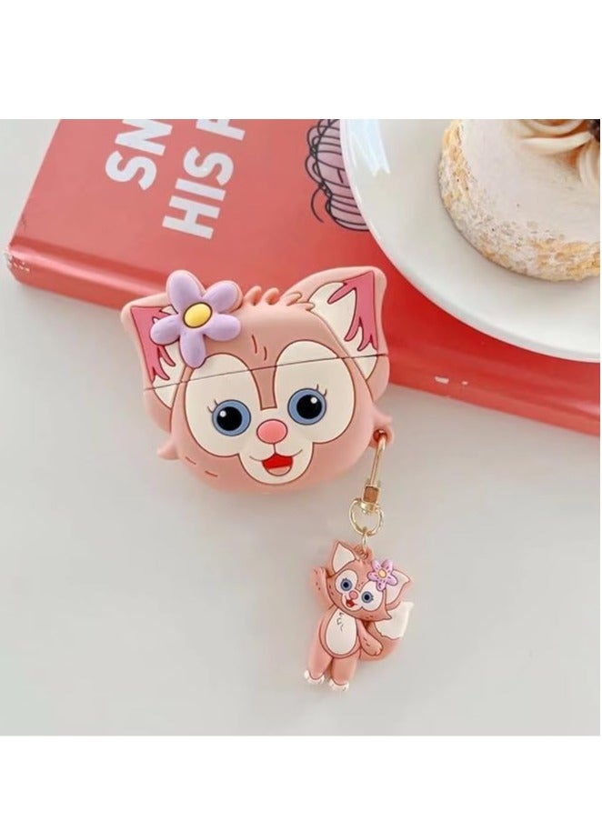 Upgrade Cover for Airpods Pro2/ 2022 Launch Case, Triple Layer Protective Liquid Silicone Case for AirPods Pro2/ 2nd Gen (Cute Fox) - Image 3