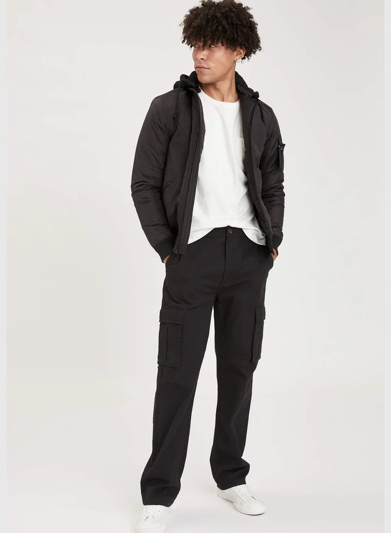 ديفاكتو Slim Fit Bomber Hoodie