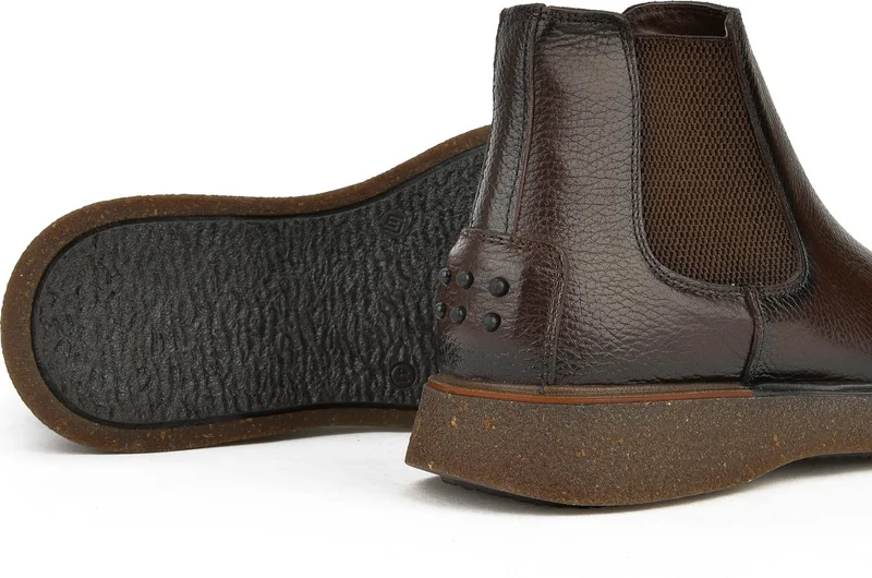 زيا , Men's Leather Boots 1331007Z3047 Brown
