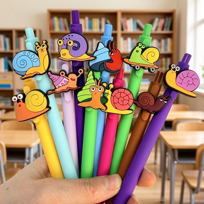 Creative Snail Ballpoint Pens 16pcs Random Style School Supplies Stationery Gift - Image 1