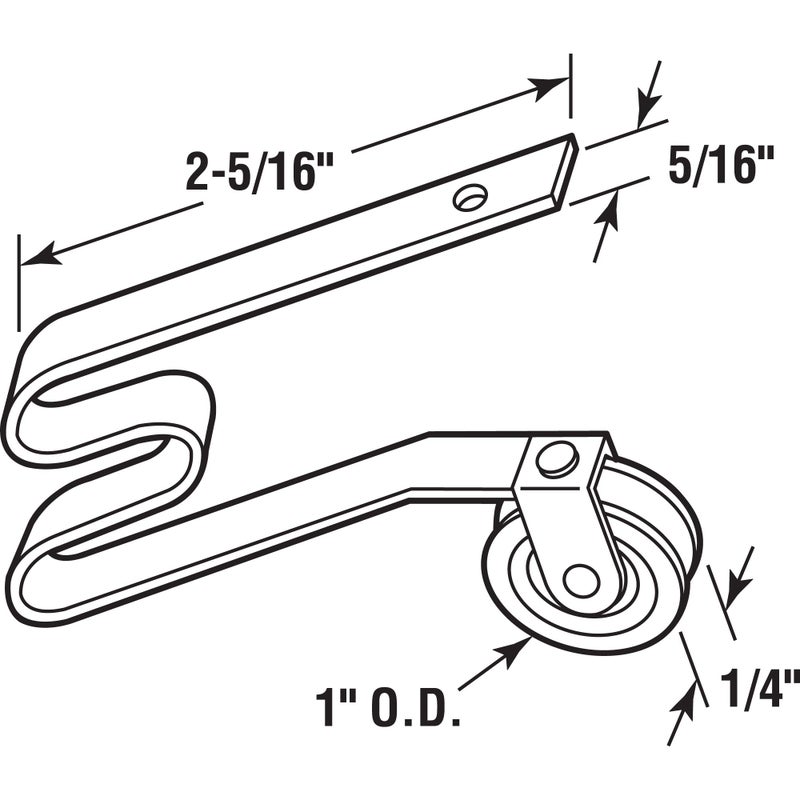 Slide-Co Prime-Line 1109 Garage Door Bottom Seal, 2-3/16 in. x 10 ft., Vinyl Construction, Black (Single Pack) - Image 2