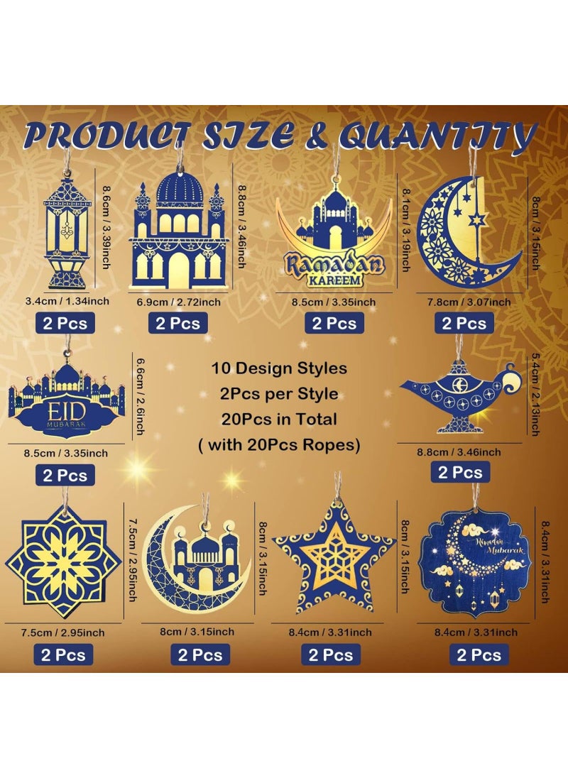 20 Pcs Wooden Pendant Eid Ramadan Decorations For Home Ramadan Decorations Ramadan Eid Mubarak Hanging Moon Star Wind Light Castle Shape Ornament Eid Al Adha Decoration - pzsku/ZA0668344E960D3C5218BZ/45/_/1734507540/4a4e5d38-99f4-422d-9101-d51174cacfef
