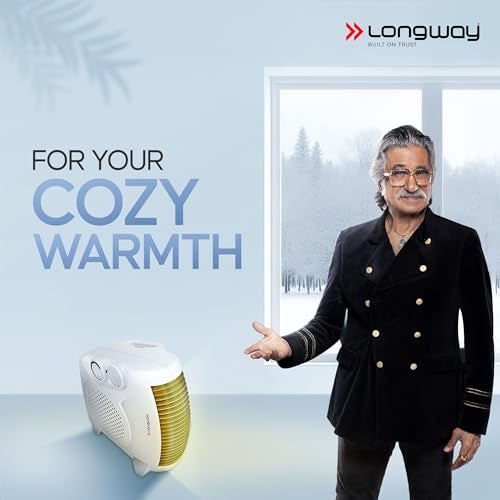 Longway Hot Max 2000/1000 W Fan Room Heater With ISI Approved (White) - Image 2