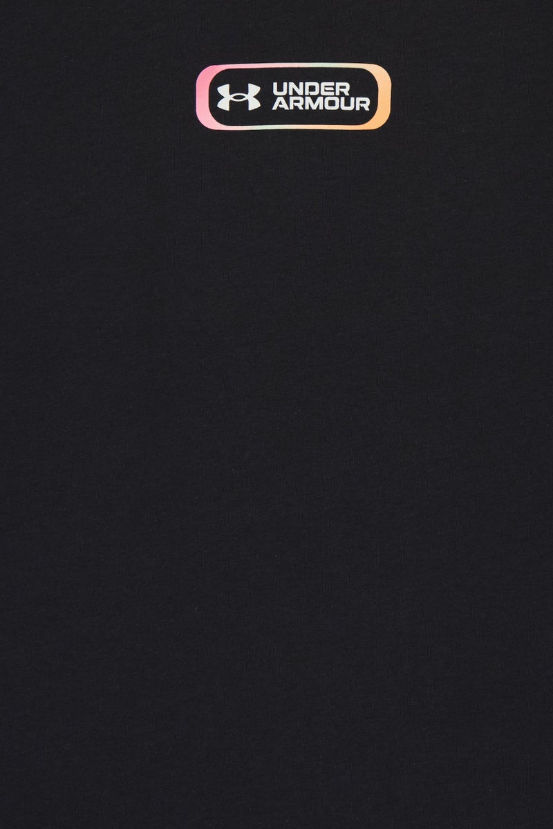 UNDER ARMOUR Women Loose Fit Short Sleeve Training T-Shirt, Black - Image 5