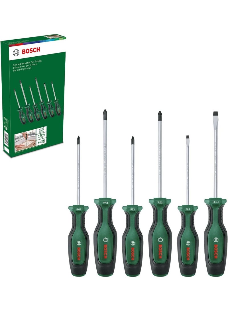 بوش طقم مفكات براغي من بوش مكون من 6 قطع موديل 1600A02BX7 - Image 1