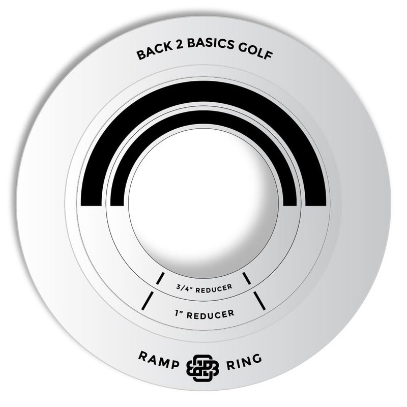 BACK 2 BASICS Golf Putting Rings 3-Piece Set, Golf Tool for Putting Practice Indoor and Outdoor, Ramp Ring & Hole Reducers for Precision Training, Accuracy Drills at Home, Office & Backyard Setups - Image 2