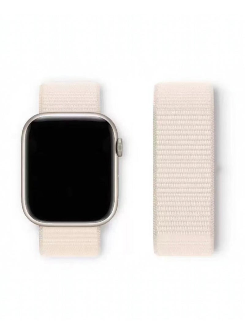 Nylon Loop Band Compatible with Apple Watch 38–41mm, Lightweight Breathable Woven Nylon Strap with Hook-and-Loop Closure, for Series 1–9 and SE - Image 1