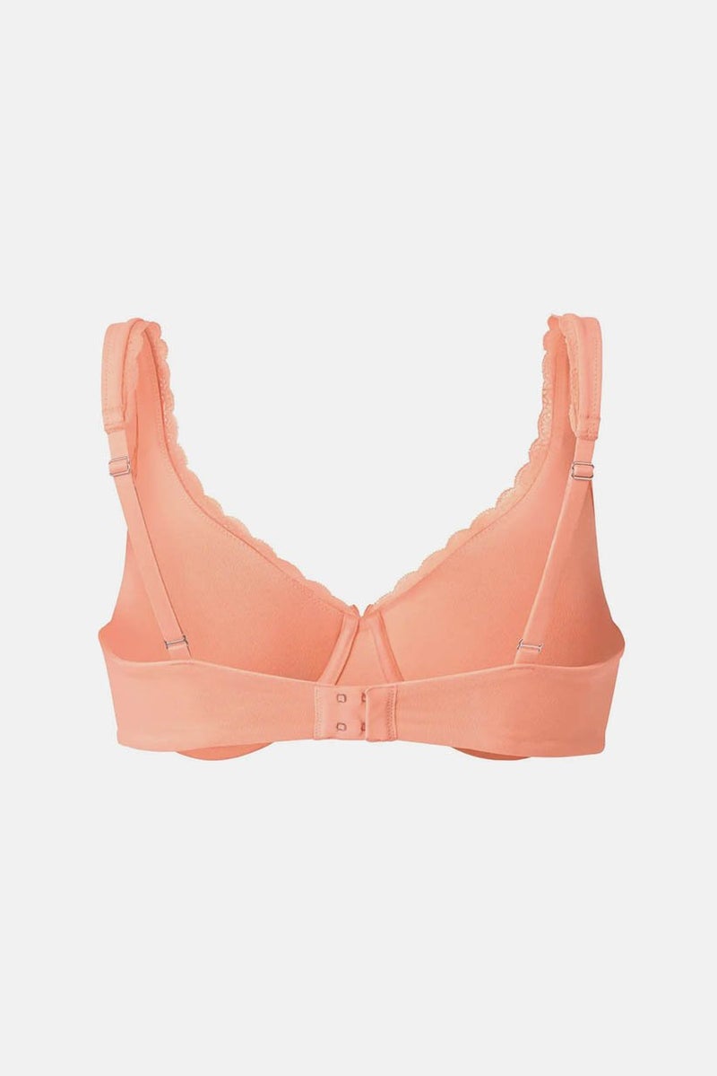 Tchibo Women Underwired Non Padded Bra, Coral - Image 2