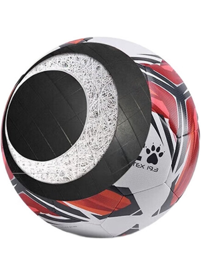 Kelme Machine-Stitched Soccer Ball, Size 4 And 5, For Adults And Children, Middle School Entrance Exam Standard, Competition Training, Youth Development, Student Use, White Fluorescent Blue, Size 5 - Image 1