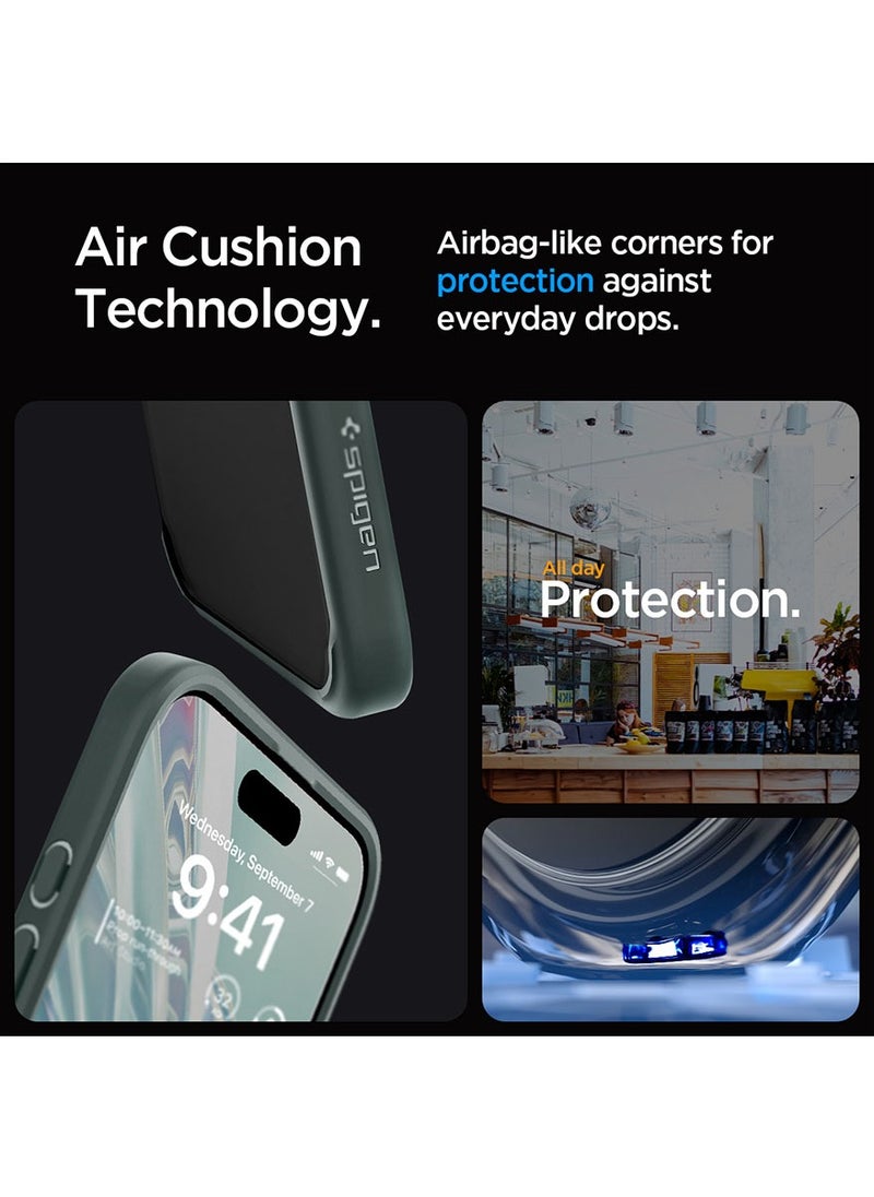 Spigen Ultra Hybrid for iPhone 15 PRO Case Cover - Frost Green  - Image 4