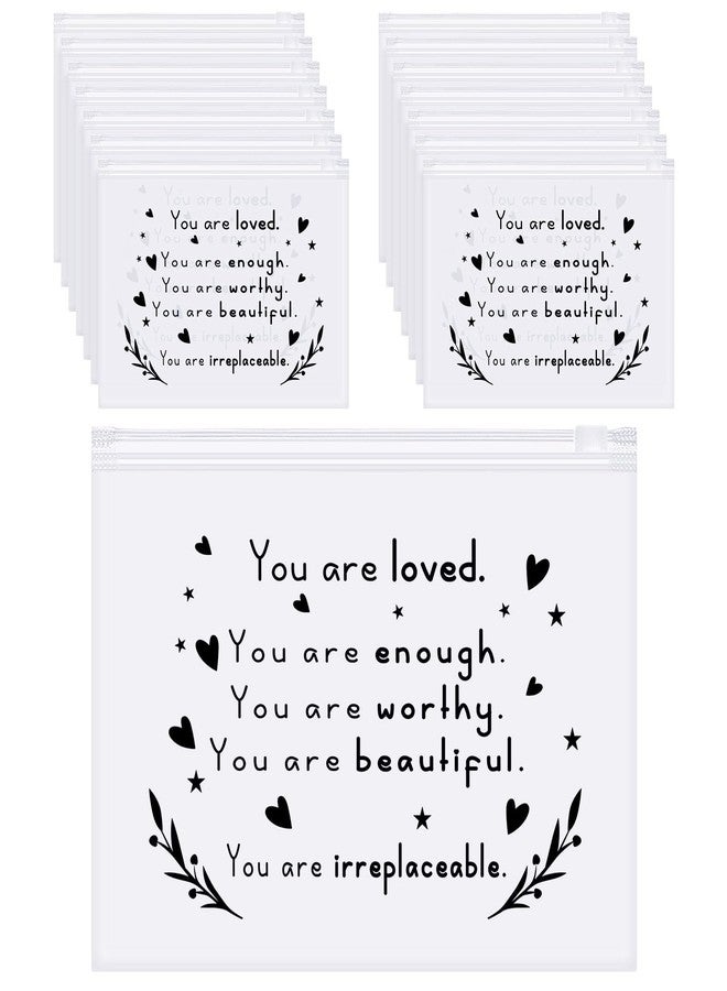 Sotiff 60 Pcs Inspirational Gifts for Women, Mother's Day Swag Bags Items, Bulk EVA Cosmetic Makeup Bag Employee Appreciation Gifts for Her Nurse Coworkers(You Are Loved,8 x 6 Inch) - Image 1