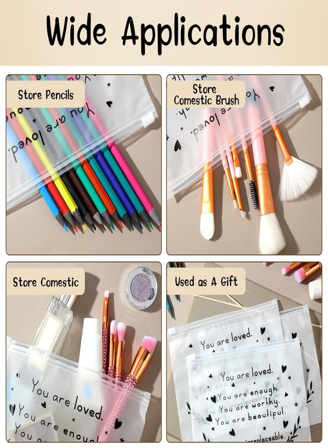 Sotiff 60 Pcs Inspirational Gifts for Women, Mother's Day Swag Bags Items, Bulk EVA Cosmetic Makeup Bag Employee Appreciation Gifts for Her Nurse Coworkers(You Are Loved,8 x 6 Inch) - Image 4