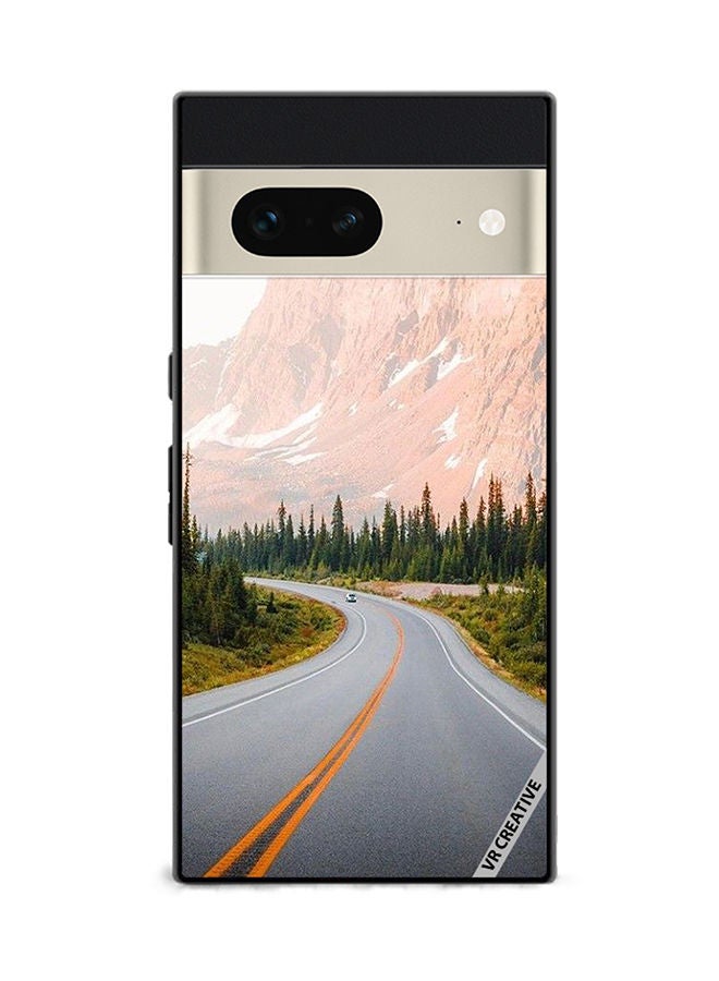 VR CREATIVE Protective Case Cover For Google Pixel 7 Adventure Road Design Multicolour - Image 1