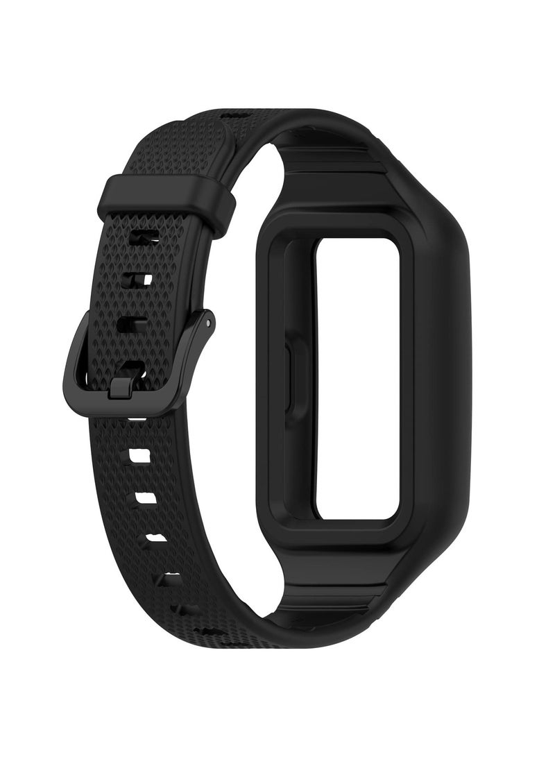 Straps Compatible with Huawei Band 10/9/8/7/6/6 Pro,Honor Band 10/9/8/7/6 Soft Tpu Band for Men,Women,Black - Image 4