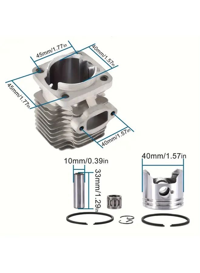 Goofit 40mm 40 6 أسطوانات كيت مع مجموعة حلقات المكبس لدراجات نارية 47cc 49cc ثنائية الأشواط - Image 2