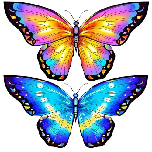 HONBO Butterfly Kites for Kids & Adults,55" x 28" Large Beginner Kite for Kids Ages 4-8,Easy to Fly for Beginners, Each Kite with 300ft Line Handle,Beach Kites for Outdoor Family Trip (Blue) - Image 4
