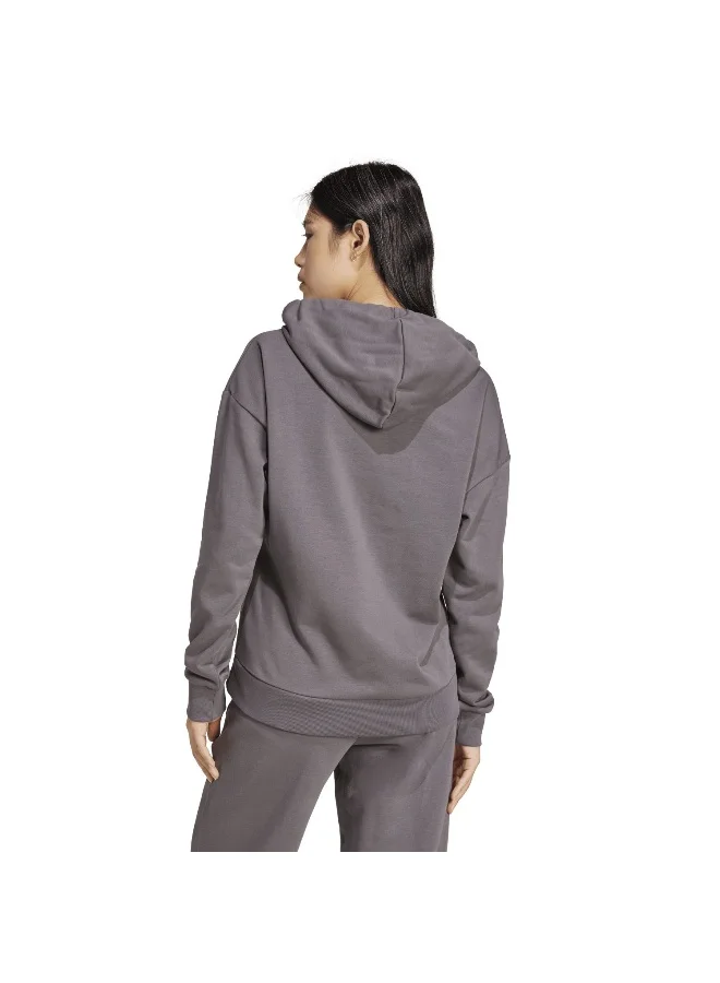adidas adidas essentials small logo french terry women hooded sweatshirt