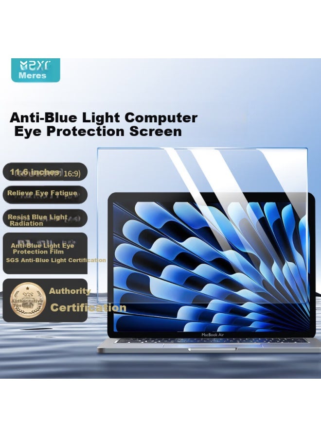 Mryc Blue Light Blocking Screen Protector For Computer Monitor, Desktop, Laptop, Anti-Glare Radiation Eye Protection Film, Blue Light Filter Cover, Acrylic Hanging 11.6 Inch 16:9