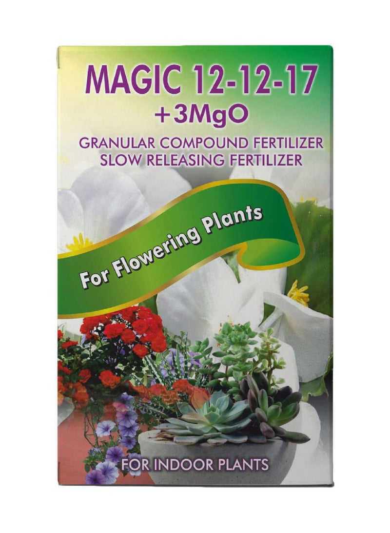 Emirates Biofert Magic 12-12-17+MgO Granular Compound Fertilizer, Slow Releasing Fertilizer for Flowering Plants, 300G - Image 1