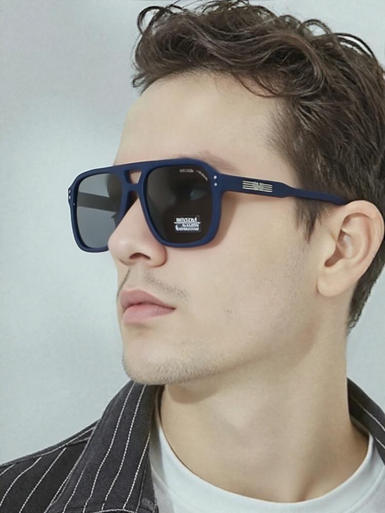 Armani Men's Ea4129 Square Sunglasses Blue - Image 2