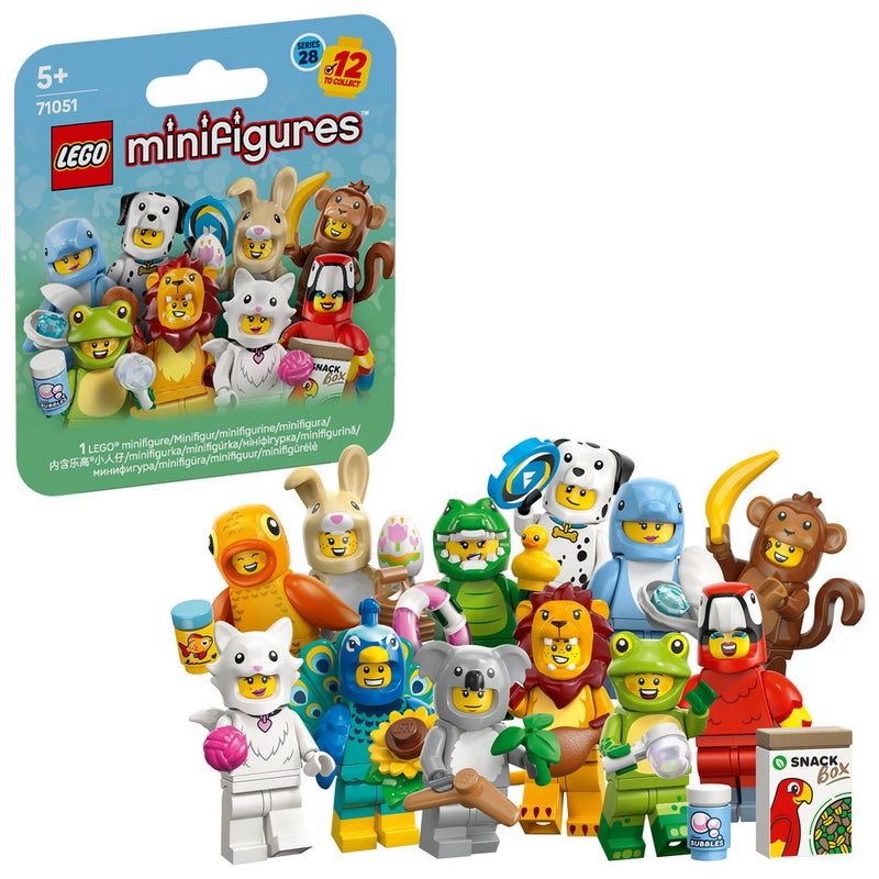 LEGO Minifigures Animal Series 28 Mystery Box Toy 71051 (Age 5+, 7 Pieces) - Image 1