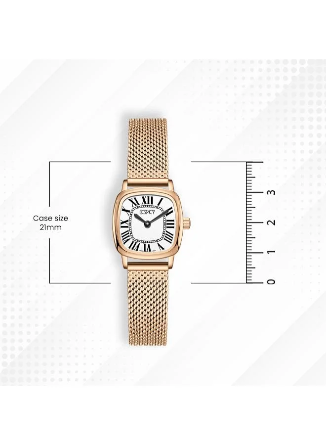Ecstacy  Women's Stainless Steel Analog Watch E25502-RMKW - 21mm mm for Women | Best Price UAE