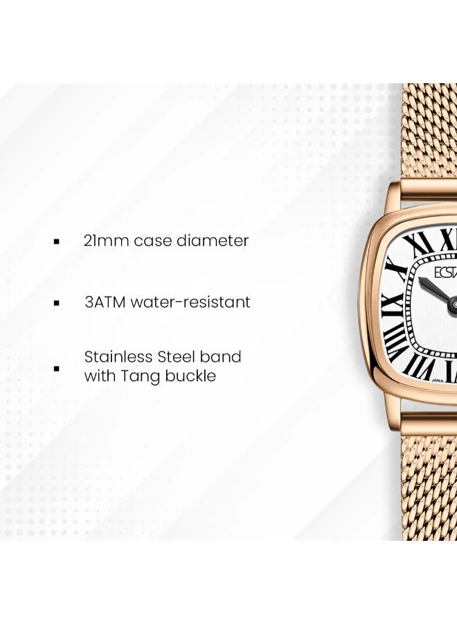 Ecstacy  Women's Stainless Steel Analog Watch E25502-RMKW - 21mm mm for Women | Best Price UAE