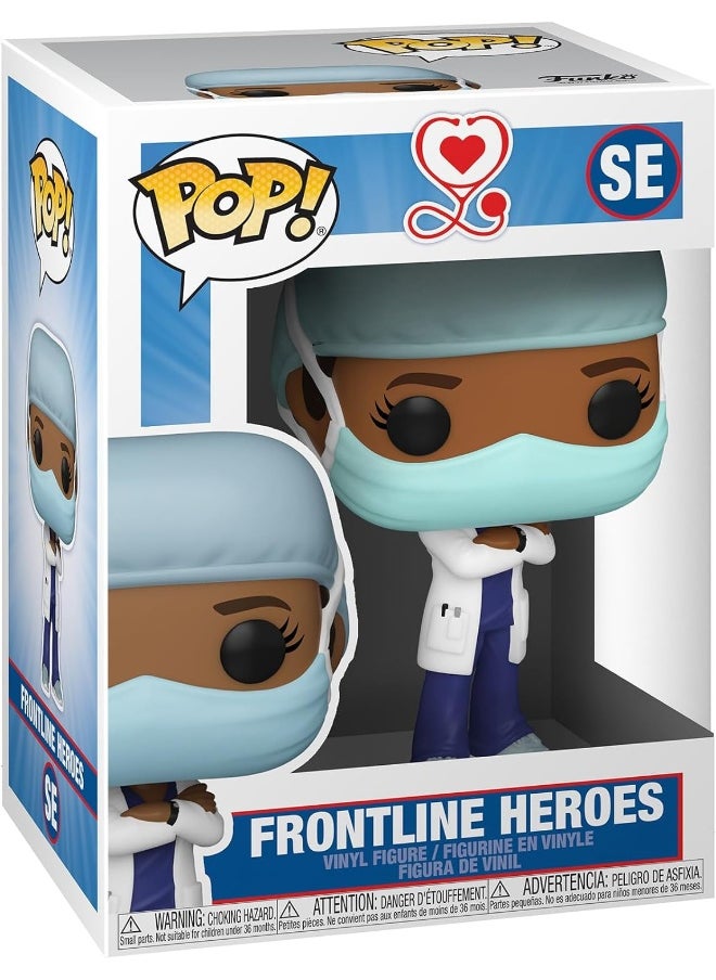 Funko Funko 54156 POP Heroes: Front Line Worker-Female #2 Collectible Toy, Multicolor  - Image 1