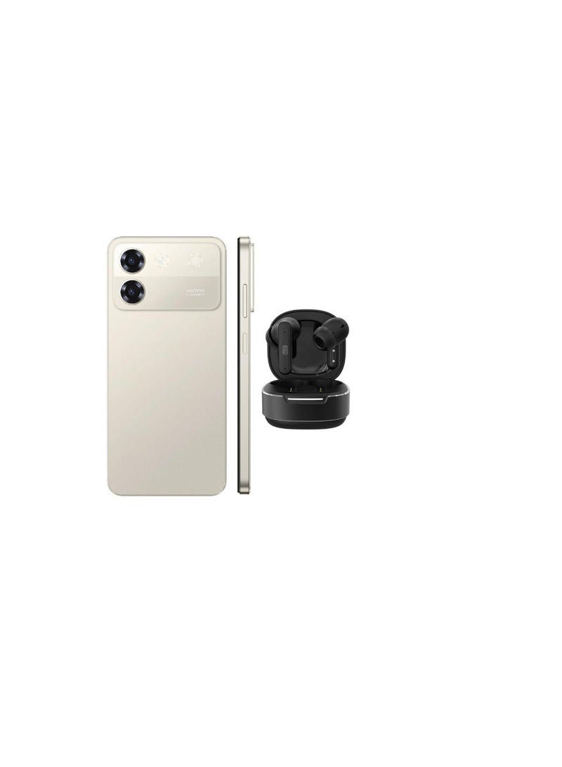 TCH One Pro Gold Smartphone 6GB+6GB RAM 128GB + D6 Black Wireless Earbuds (International Version) - Image 1