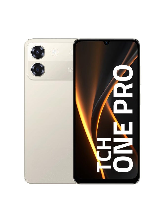 TCH One Pro Gold Smartphone 6GB+6GB RAM 128GB + D6 Black Wireless Earbuds (International Version) - Image 3