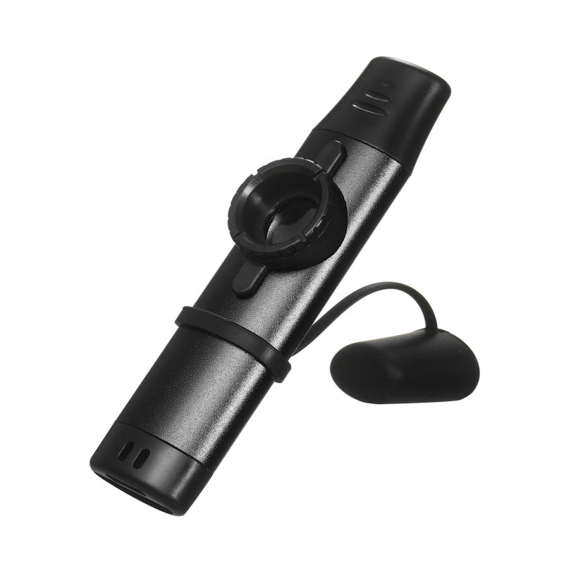 Aluminum Alloy Kazoo Woodwind Instrument Musical Instrument for Beginners Black - Image 1