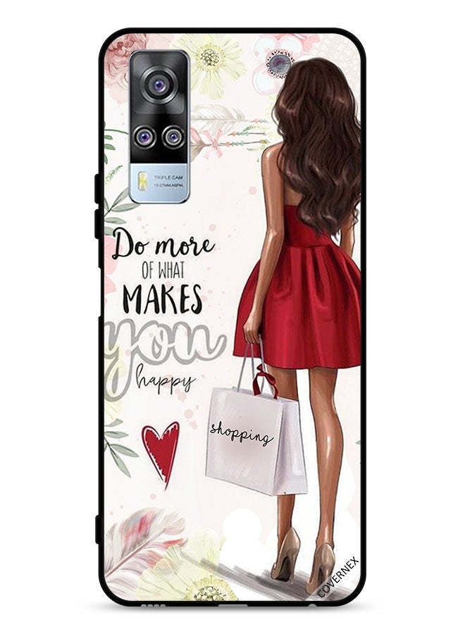 Covernex vivo Y51 2020 Protective Case Cover Do More Of What Makes You Happy - Image 1